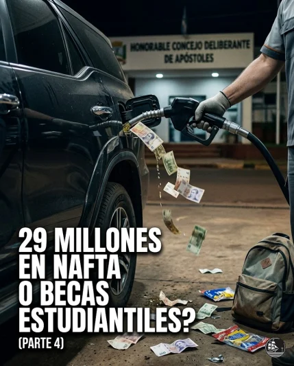 Gastan más en combustible para 7 concejales que en becas para todos los estudiantes: Presupuesto 2026 parte 4
