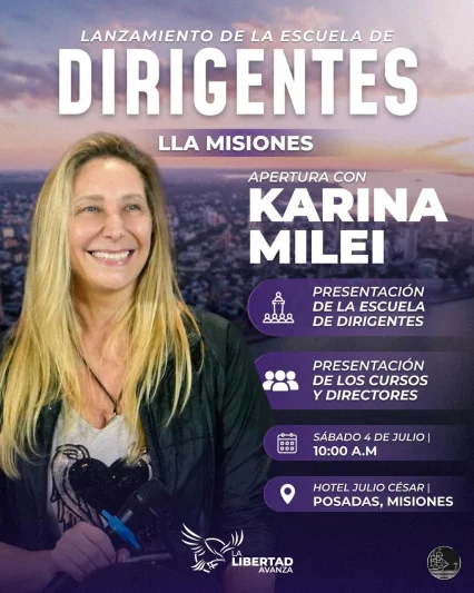 ¡Confirmado! Karina Milei desembarca en la tierra colorada