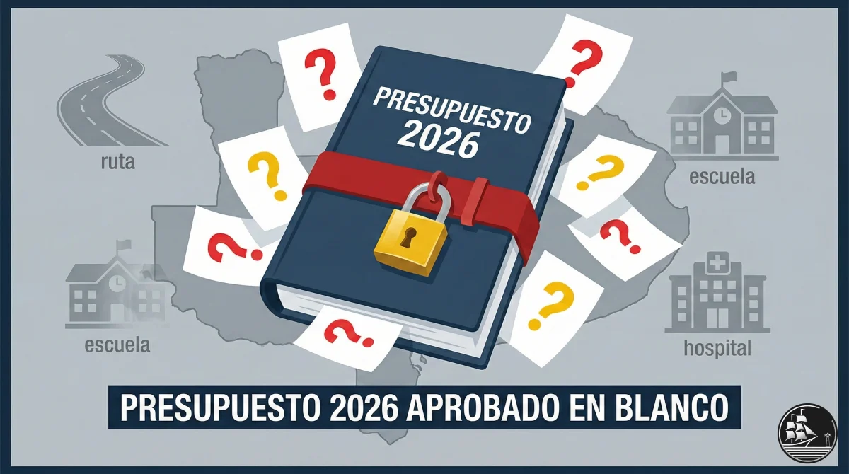 💸⚠️ ¡Presupuesto 2026 aprobado en blanco! 📜😡