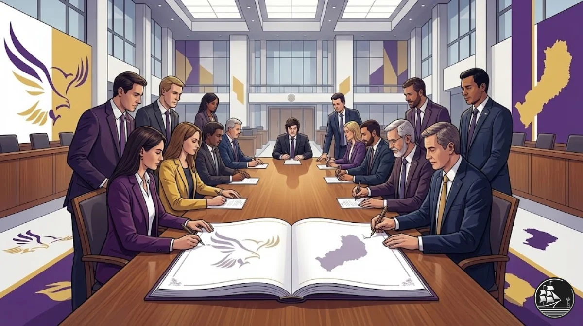 🦅 LLA reúne a sus 42 legisladores y firma un compromiso político común