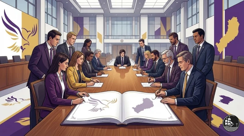 🦅 LLA reúne a sus 42 legisladores y firma un compromiso político común