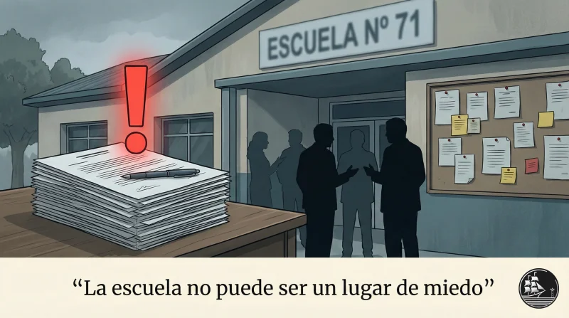 Denuncian a directora y concejal de Apóstoles por maltrato a docentes y alumnos en la Escuela 71