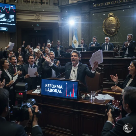 ⚡ Reforma laboral de Milei en debate